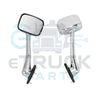 2008-2017 Freightliner Cascadia Driver Side (LH) Hood Mirror Assembly (Chrome with Chrome Arm) | A22-66565-002 | A2266565002