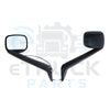 2018-New Freightliner Cascadia Driver Side (LH) Hood Mirror Assembly (Black) | A22-73566-000 | A22-75354-000