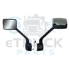 2011-2021 Kenworth T680 | 2010-2017 Peterbilt 579 Driver Side (LH) Hood Mirror Assembly (Chrome)