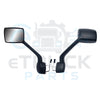 2011-2021 Kenworth T680 | 2010-2017 Peterbilt 579 Driver Side (LH) Hood Mirror Assembly (Black)