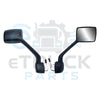 2011-2021 Kenworth T680 | 2010-2017 Peterbilt 579 Passenger Side (RH) Hood Mirror Assembly (Black)