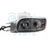2008 - Peterbilt 388 389 567 589 Driver Side (LH) Halogen Headlight w/ Matte Chrome Housing