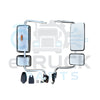 2008+ Hino 268/338/L/XL Passenger (RH) Power Signal Mirror Chrome 87093E0583