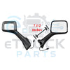 2022–2026 International MV607 Passenger Side (RH) Hood Mirror Chrome Heated | 3790347C92